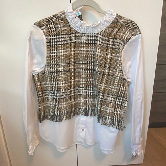 Zara Japan Plaid Top - Picture 1 of 3